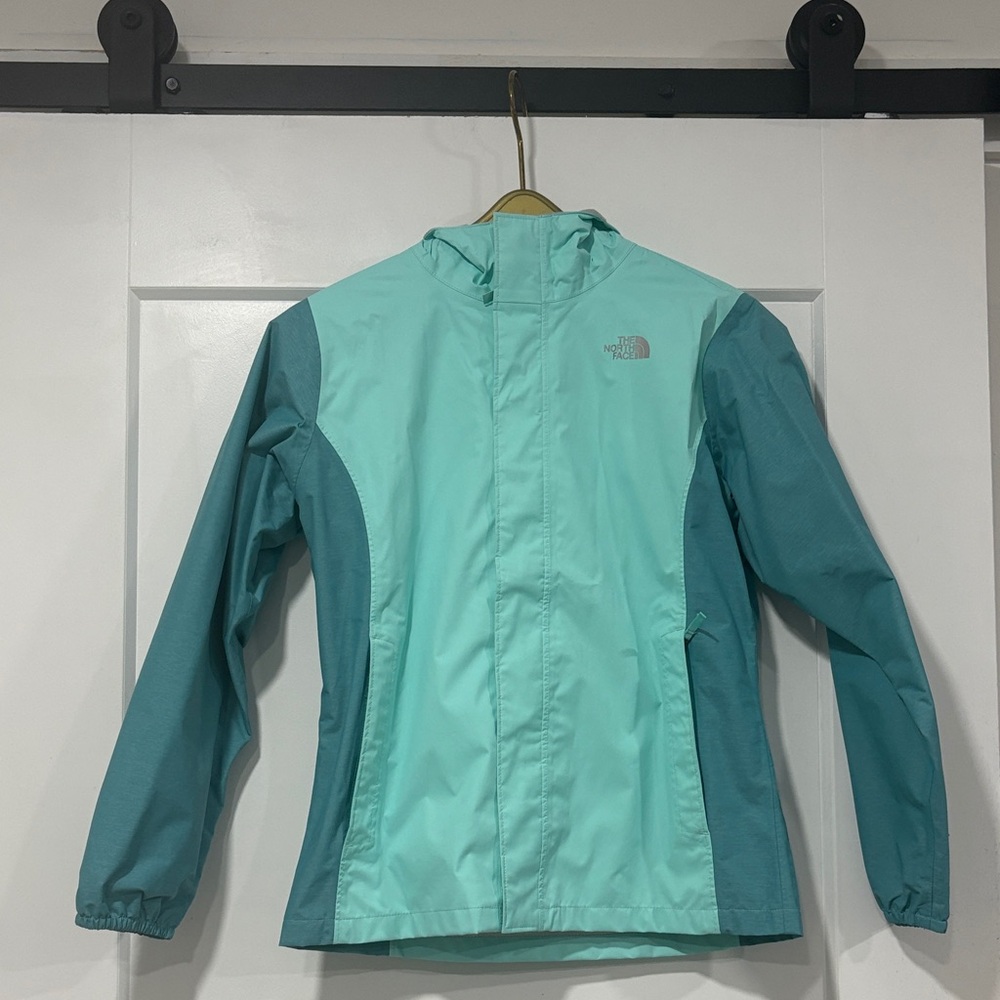 The North Face Aqua and Teal Jacket